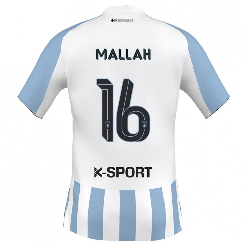 Danxen Män Rachid Mallah #16 Vitt Himmelsblått Hemmatröja Matchtröjor 2025/26 Tröjor T-Tröja