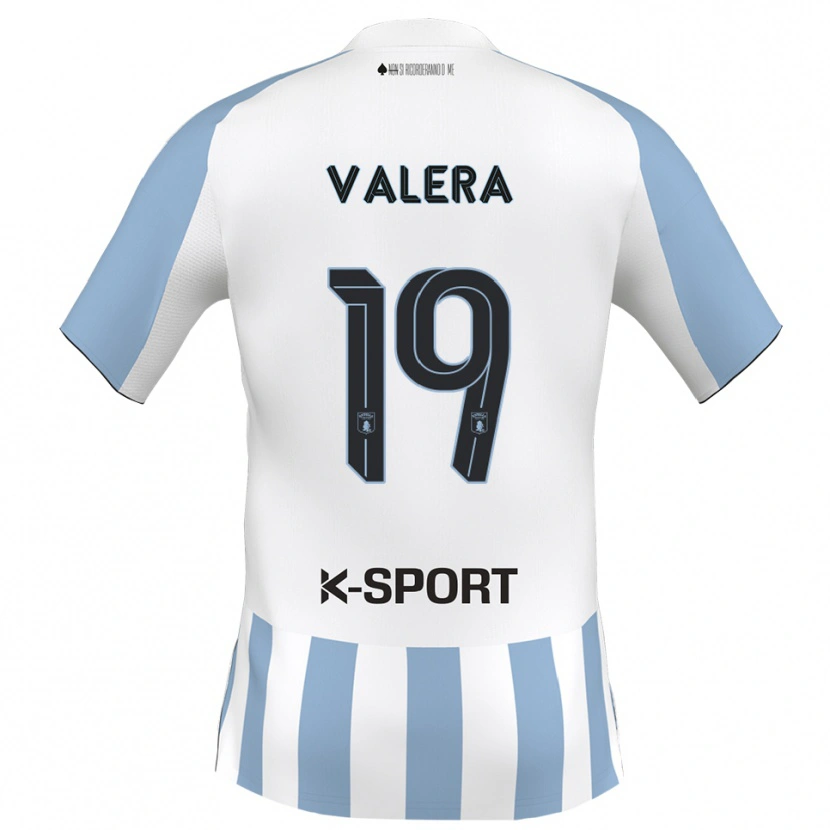 Danxen Män Edgar Valera #19 Vitt Himmelsblått Hemmatröja Matchtröjor 2025/26 Tröjor T-Tröja