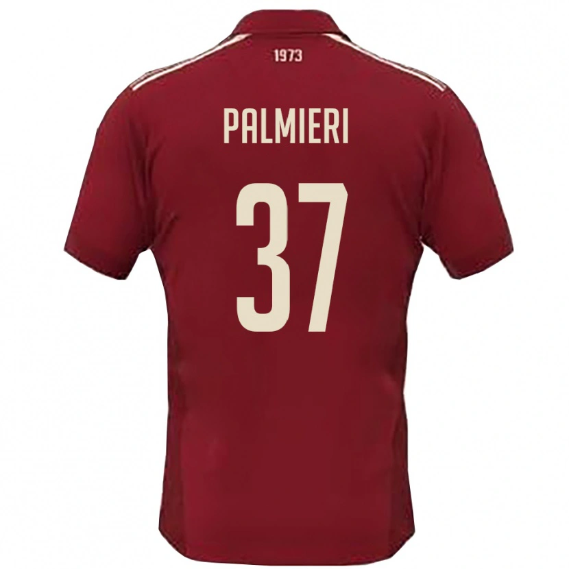 Danxen Män Riccardo Palmieri #37 Vinröd Vit Hemmatröja Matchtröjor 2025/26 Tröjor T-Tröja