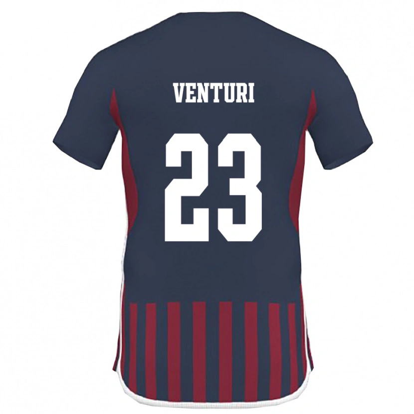 Danxen Män Michael Venturi #23 Marinblå Röd Hemmatröja Matchtröjor 2025/26 Tröjor T-Tröja