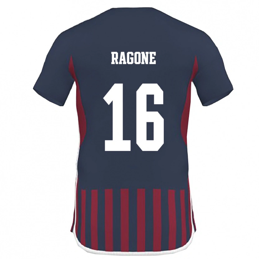 Danxen Män Diego Ragone #16 Marinblå Röd Hemmatröja Matchtröjor 2025/26 Tröjor T-Tröja