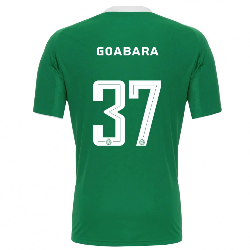 Danxen Män Ibrahim Goabara #37 Grön Vit Hemmatröja Matchtröjor 2025/26 Tröjor T-Tröja