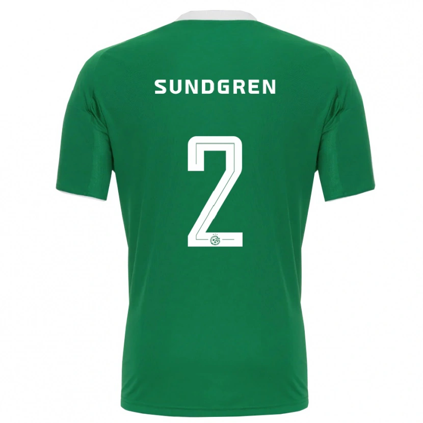 Danxen Män Daniel Sundgren #2 Grön Vit Hemmatröja Matchtröjor 2025/26 Tröjor T-Tröja