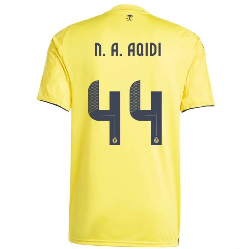 Danxen Män Nawaf Al-Aqidi #44 Gul Svart Hemmatröja Matchtröjor 2025/26 Tröjor T-Tröja