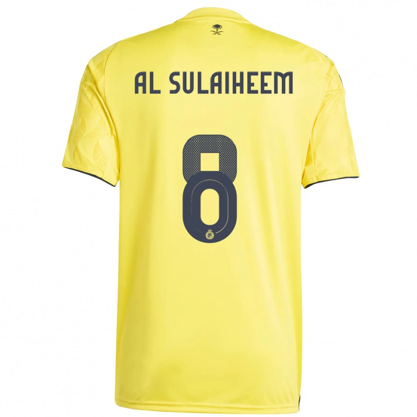 Danxen Män Abdulmajeed Al-Sulayhim #8 Gul Svart Hemmatröja Matchtröjor 2025/26 Tröjor T-Tröja