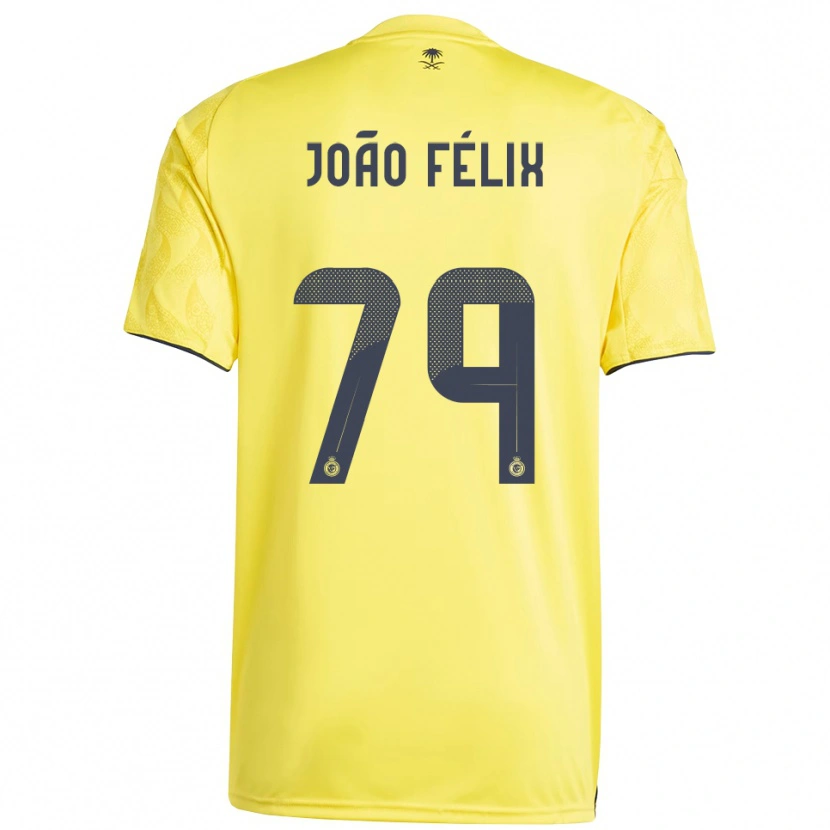 Danxen Män João Félix #79 Gul Svart Hemmatröja Matchtröjor 2025/26 Tröjor T-Tröja