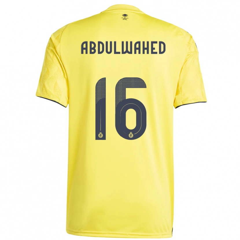 Danxen Män Ghader Abdulwahed #16 Gul Svart Hemmatröja Matchtröjor 2025/26 Tröjor T-Tröja