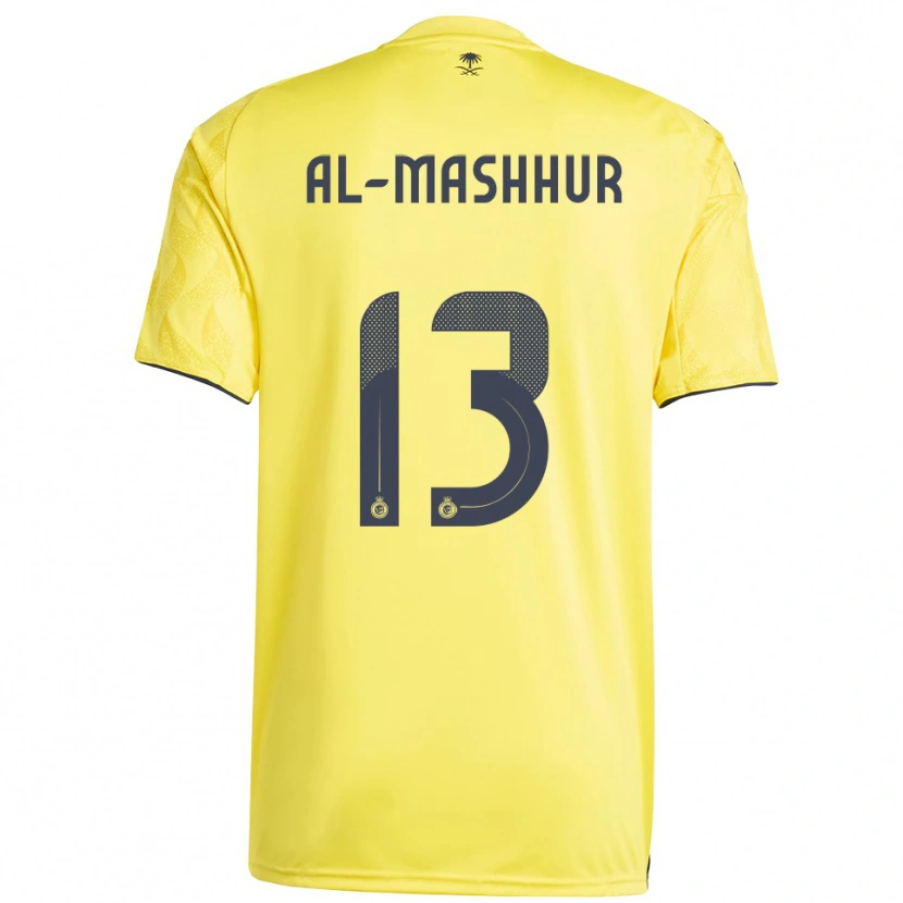 Danxen Män Fawaz Al-Mashhur #13 Gul Svart Hemmatröja Matchtröjor 2025/26 Tröjor T-Tröja
