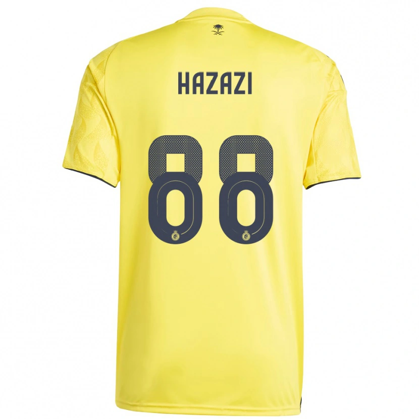 Danxen Män Bassam Hazzazi #88 Gul Svart Hemmatröja Matchtröjor 2025/26 Tröjor T-Tröja