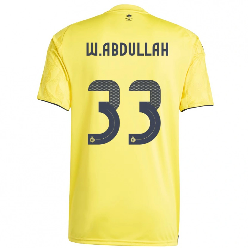 Danxen Män Waleed Abdullah #33 Gul Svart Hemmatröja Matchtröjor 2025/26 Tröjor T-Tröja