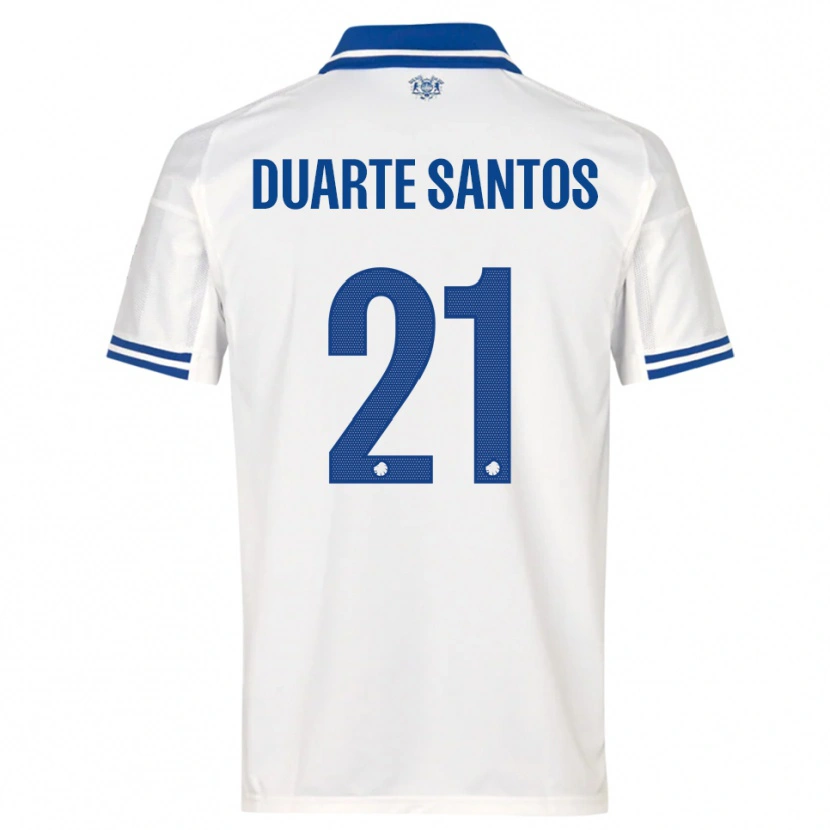 Danxen Män Gabriel Duarte Santos #21 Vit Blå Hemmatröja Matchtröjor 2025/26 Tröjor T-Tröja