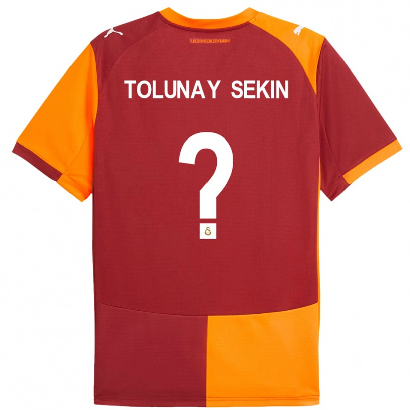 Danxen Män Burak Tolunay Sekin #0 Röd Orange Hemmatröja Matchtröjor 2025/26 Tröjor T-Tröja