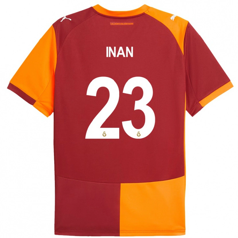 Danxen Män Müge İnan #23 Röd Orange Hemmatröja Matchtröjor 2025/26 Tröjor T-Tröja