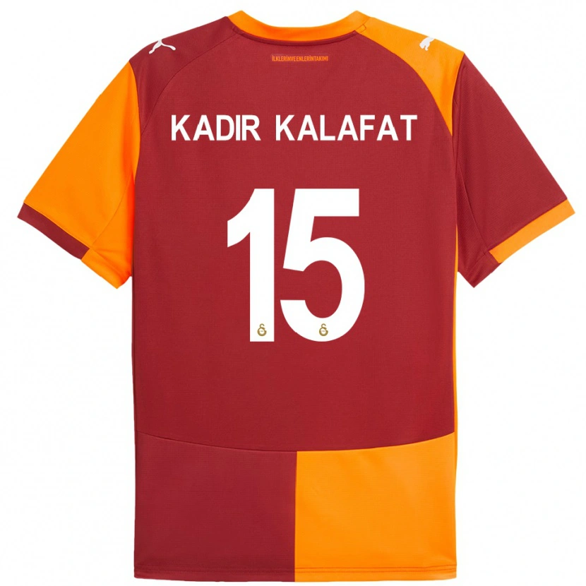 Danxen Män İsmail Kadir Kalafat #15 Röd Orange Hemmatröja Matchtröjor 2025/26 Tröjor T-Tröja
