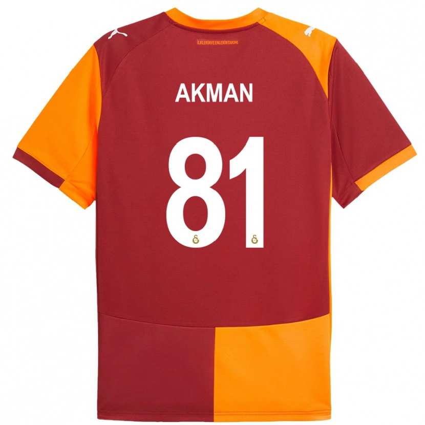 Danxen Män Hamza Akman #81 Röd Orange Hemmatröja Matchtröjor 2025/26 Tröjor T-Tröja