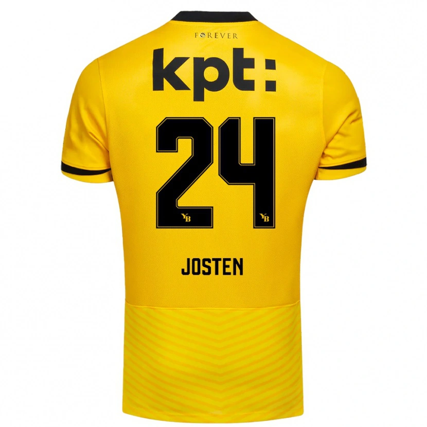 Danxen Män Lisa Josten #24 Gul Svart Hemmatröja Matchtröjor 2025/26 Tröjor T-Tröja