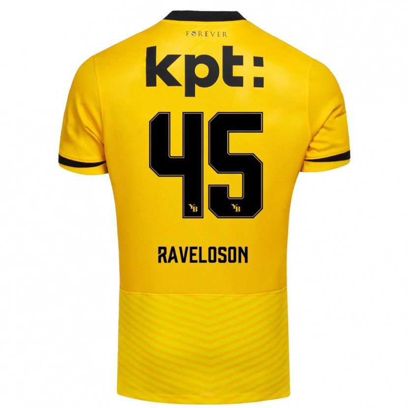 Danxen Män Rayan Raveloson #45 Gul Svart Hemmatröja Matchtröjor 2025/26 Tröjor T-Tröja
