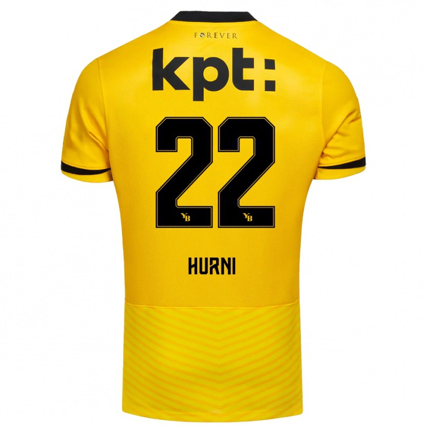 Danxen Män Thaïs Hurni #22 Gul Svart Hemmatröja Matchtröjor 2025/26 Tröjor T-Tröja