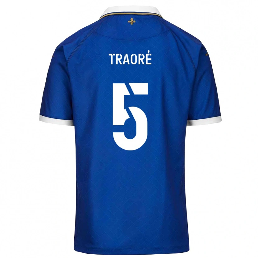 Danxen Män Franck Traoré #5 Blått Guld Hemmatröja Matchtröjor 2025/26 Tröjor T-Tröja