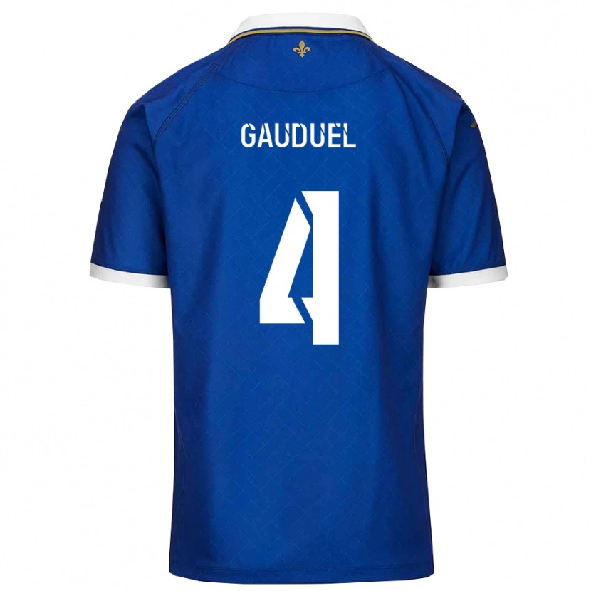 Danxen Män Sacha Gauduel #4 Blått Guld Hemmatröja Matchtröjor 2025/26 Tröjor T-Tröja