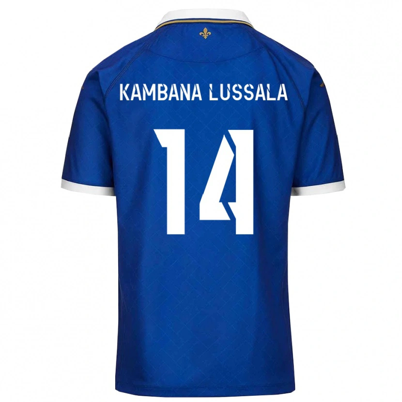 Danxen Män Francisco Kambana Lussala #14 Blått Guld Hemmatröja Matchtröjor 2025/26 Tröjor T-Tröja