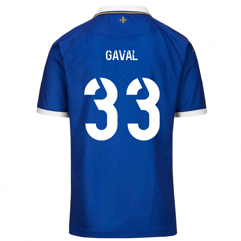 Danxen Män Aimé Gaval #33 Blått Guld Hemmatröja Matchtröjor 2025/26 Tröjor T-Tröja