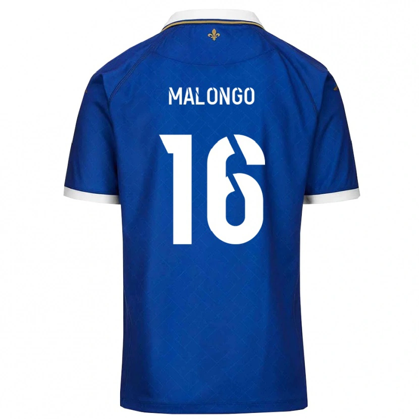 Danxen Män Denzel Malongo #16 Blått Guld Hemmatröja Matchtröjor 2025/26 Tröjor T-Tröja