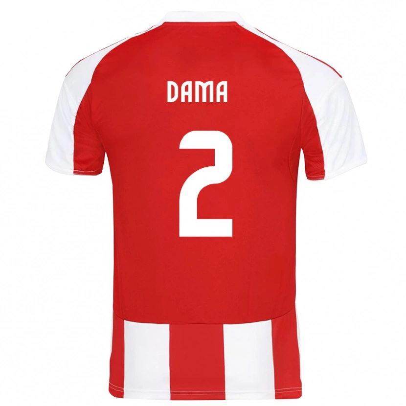Danxen Män Antonis Dama #2 Röd Vit Hemmatröja Matchtröjor 2025/26 Tröjor T-Tröja