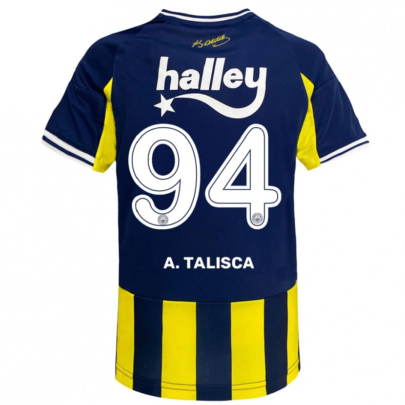 Danxen Män Talisca #94 Gul Marinblå Vit Hemmatröja Matchtröjor 2025/26 Tröjor T-Tröja