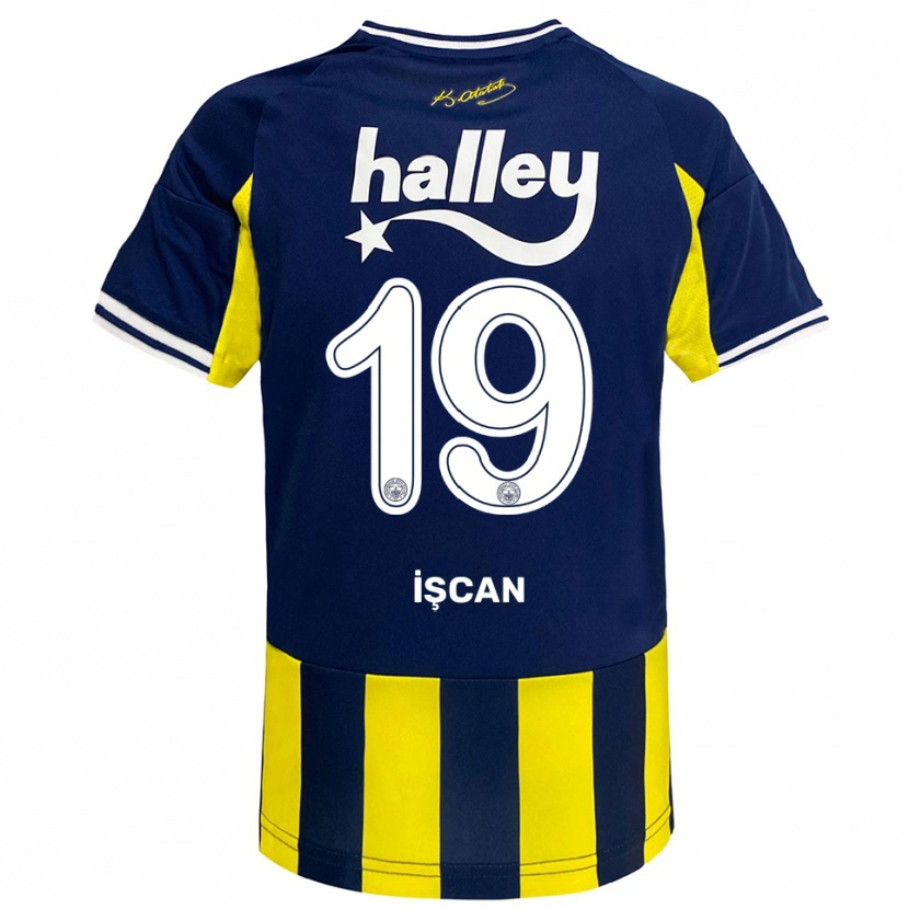 Danxen Män Berkay İşcan #19 Gul Marinblå Vit Hemmatröja Matchtröjor 2025/26 Tröjor T-Tröja