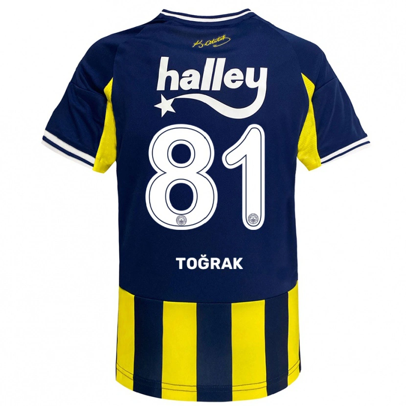 Danxen Män Şükür Toğrak #81 Gul Marinblå Vit Hemmatröja Matchtröjor 2025/26 Tröjor T-Tröja
