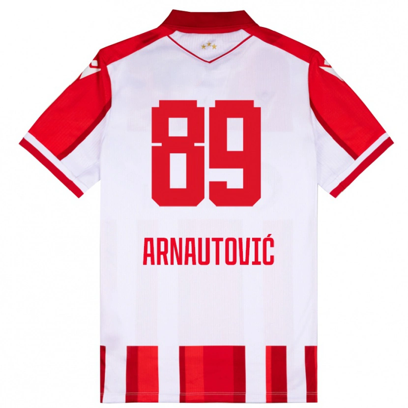 Danxen Män Marko Arnautovic #89 Röd Vit Hemmatröja Matchtröjor 2025/26 Tröjor T-Tröja