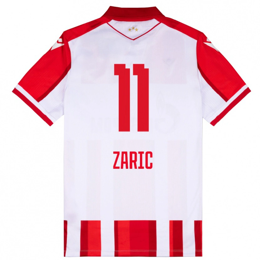 Danxen Män Luka Zaric #11 Röd Vit Hemmatröja Matchtröjor 2025/26 Tröjor T-Tröja