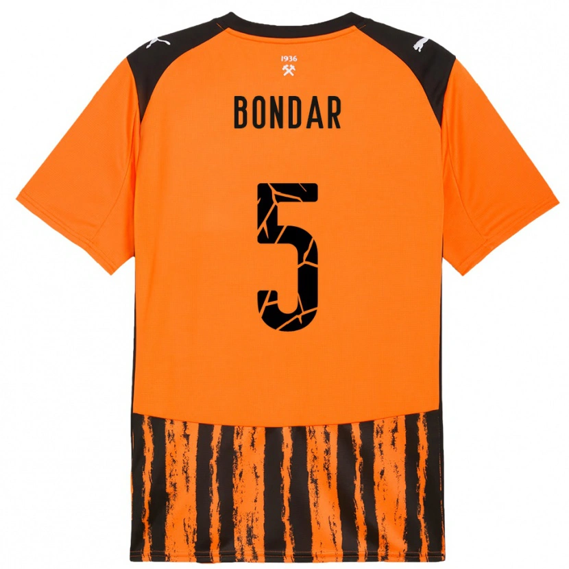 Danxen Män Valeriy Bondar #5 Orange Svart Hemmatröja Matchtröjor 2025/26 Tröjor T-Tröja