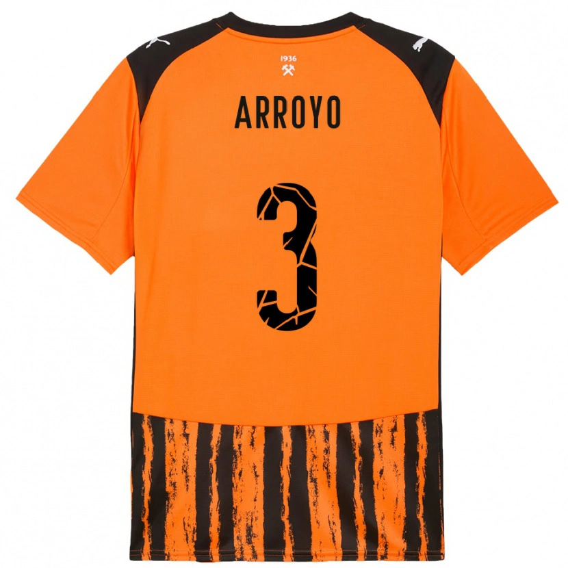 Danxen Män Diego Arroyo #3 Orange Svart Hemmatröja Matchtröjor 2025/26 Tröjor T-Tröja