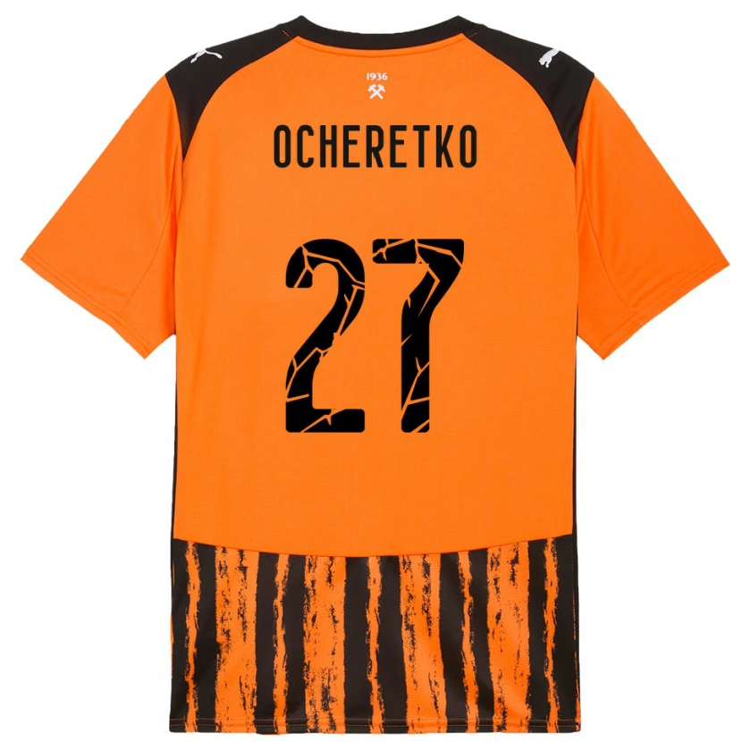 Danxen Män Oleg Ocheretko #27 Orange Svart Hemmatröja Matchtröjor 2025/26 Tröjor T-Tröja