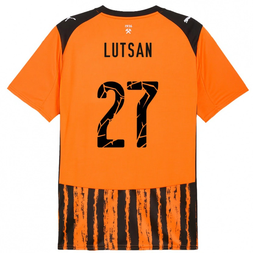 Danxen Män Sofiia Lutsan #27 Orange Svart Hemmatröja Matchtröjor 2025/26 Tröjor T-Tröja