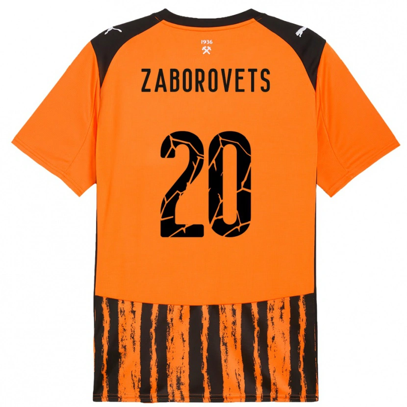 Danxen Män Lidiia Zaborovets #20 Orange Svart Hemmatröja Matchtröjor 2025/26 Tröjor T-Tröja