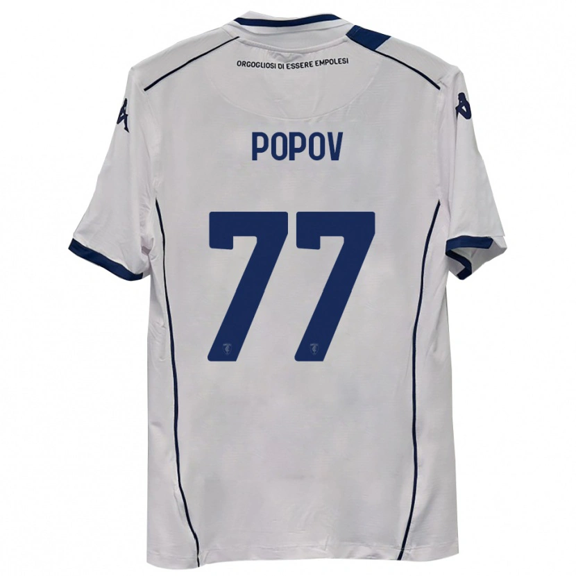 Danxen Män Bogdan Popov #77 Mörk Marinblå Bortatröja Matchtröjor 2025/26 Tröjor T-Tröja