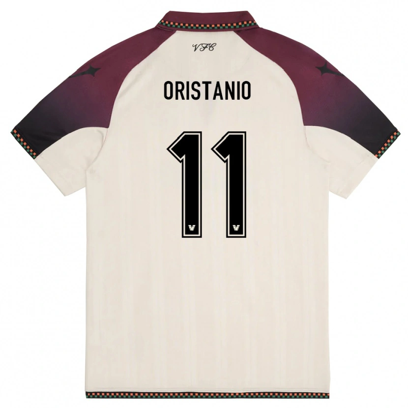 Danxen Män Gaetano Oristanio #11 Krämfärgad Vinröd Bortatröja Matchtröjor 2025/26 Tröjor T-Tröja