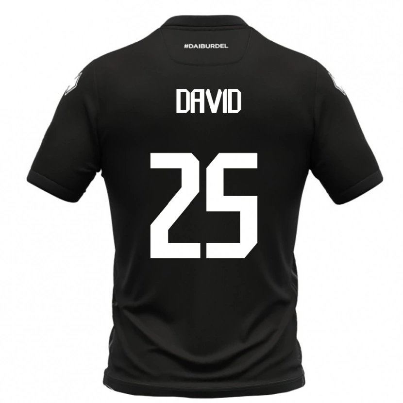 Danxen Män Antonio David #25 Svart Vit Bortatröja Matchtröjor 2025/26 Tröjor T-Tröja