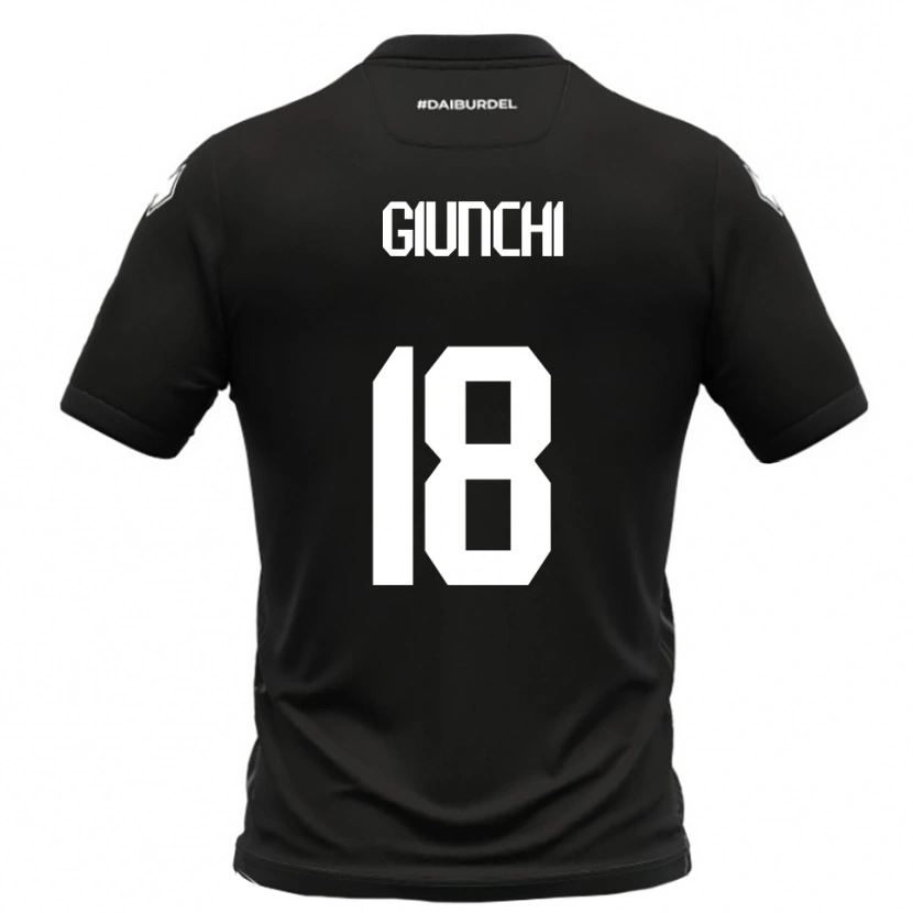 Danxen Män Andrea Giunchi #18 Svart Vit Bortatröja Matchtröjor 2025/26 Tröjor T-Tröja