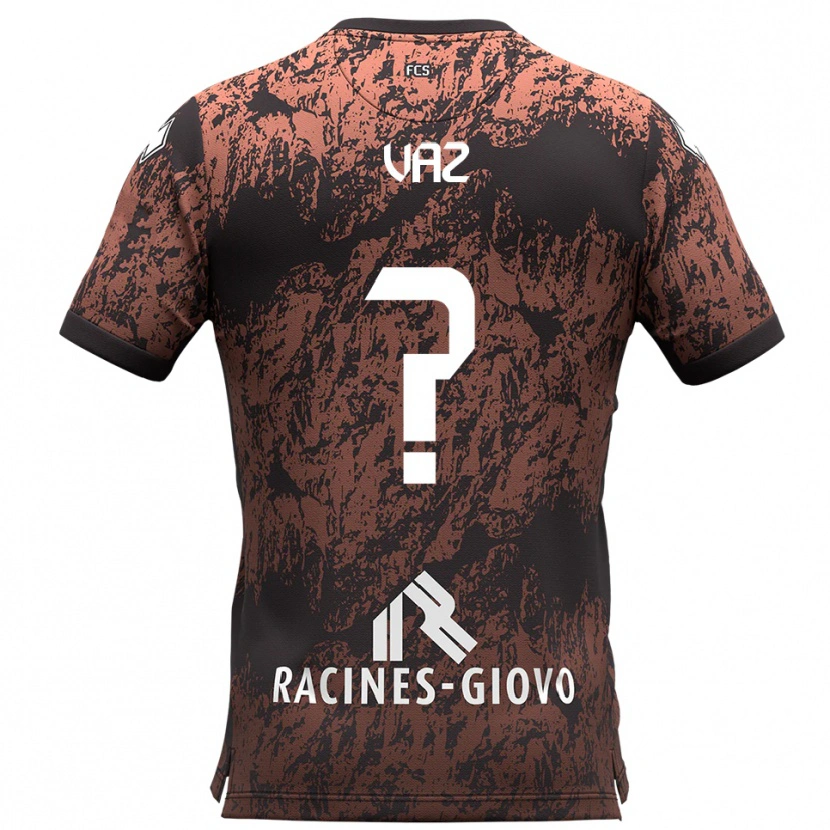 Danxen Män Pedro Vaz #0 Brunt Svart Bortatröja Matchtröjor 2025/26 Tröjor T-Tröja