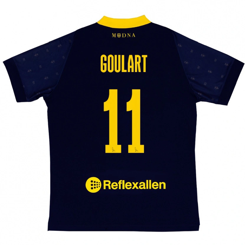 Danxen Män Yago Goulart #11 Marinblå Gul Bortatröja Matchtröjor 2025/26 Tröjor T-Tröja