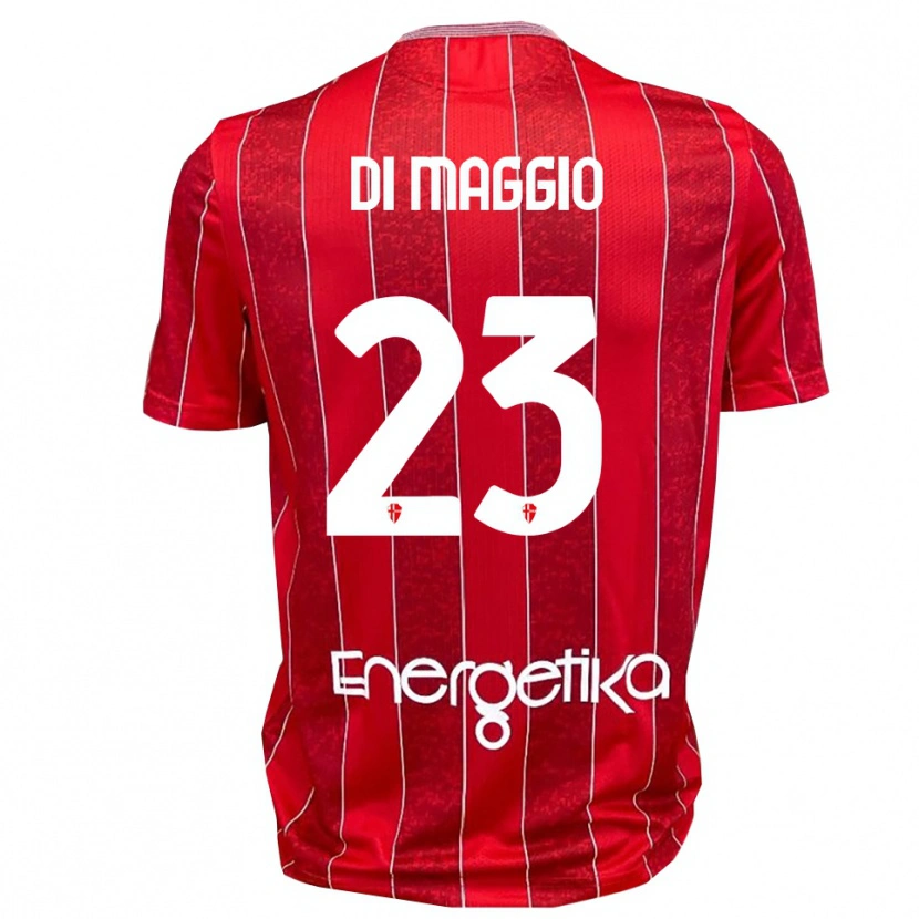 Danxen Män Luca Di Maggio #23 Röd Vit Bortatröja Matchtröjor 2025/26 Tröjor T-Tröja