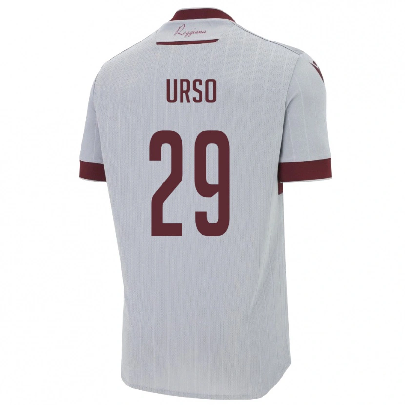 Danxen Män Oliver Urso #29 Bourgogne Vitt Bortatröja Matchtröjor 2025/26 Tröjor T-Tröja
