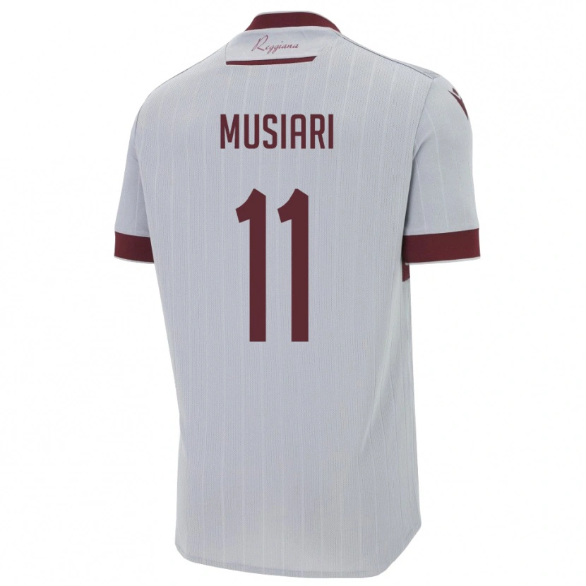 Danxen Män Alessandro Musiari #11 Bourgogne Vitt Bortatröja Matchtröjor 2025/26 Tröjor T-Tröja