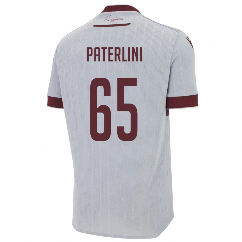 Danxen Män Federico Paterlini #65 Bourgogne Vitt Bortatröja Matchtröjor 2025/26 Tröjor T-Tröja