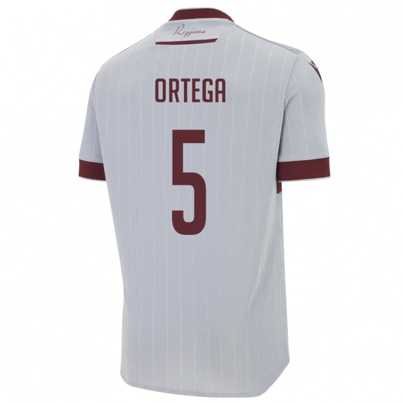 Danxen Män Jean Paulo Cardona Ortega #5 Bourgogne Vitt Bortatröja Matchtröjor 2025/26 Tröjor T-Tröja