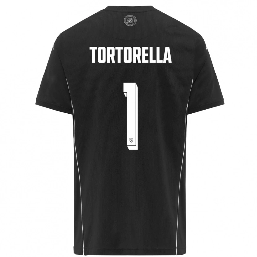 Danxen Män Diego Tortorella #1 Svart Vit Bortatröja Matchtröjor 2025/26 Tröjor T-Tröja